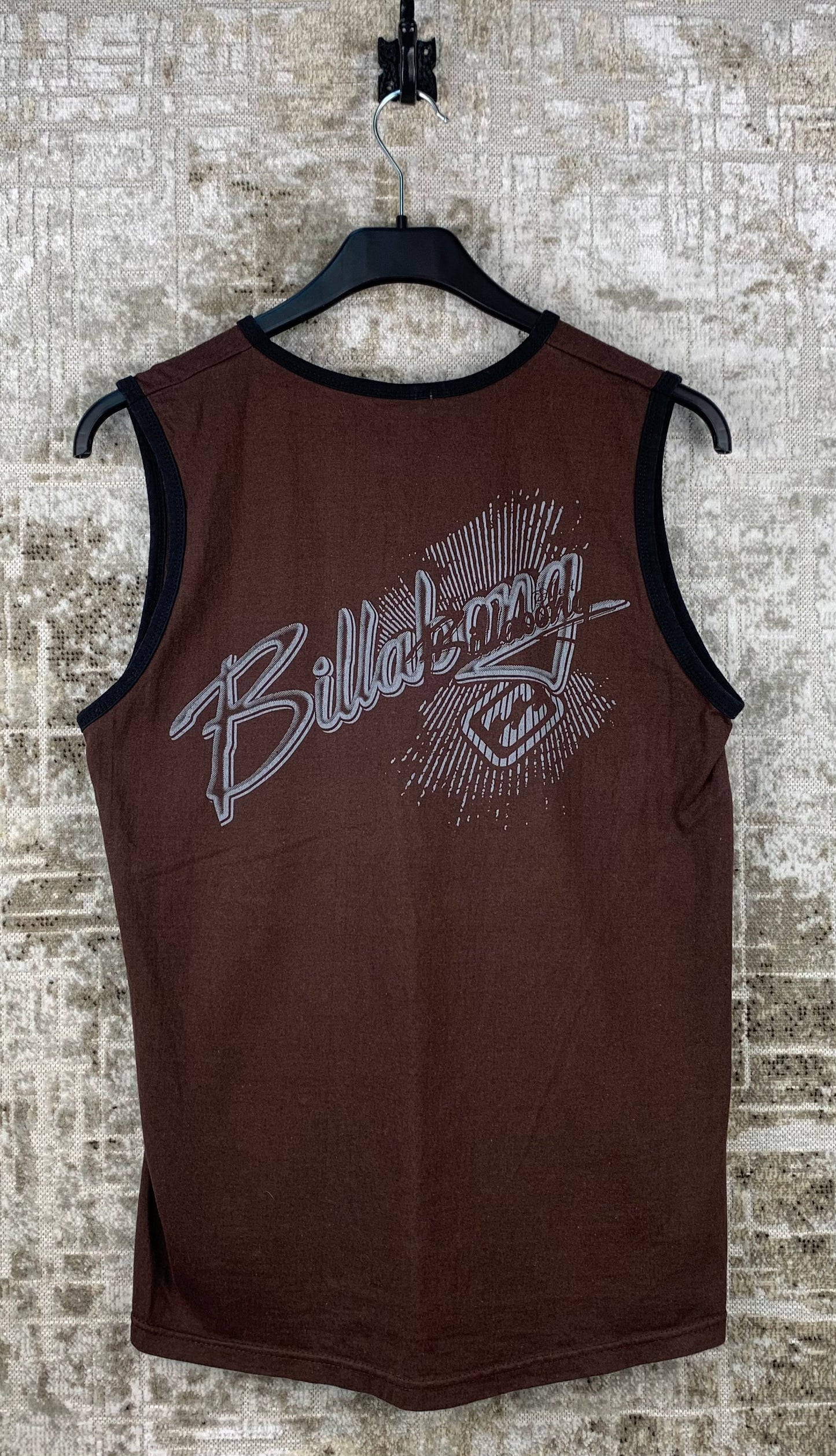Mens Y2K Billabong Brown Sleeveless Tank Top