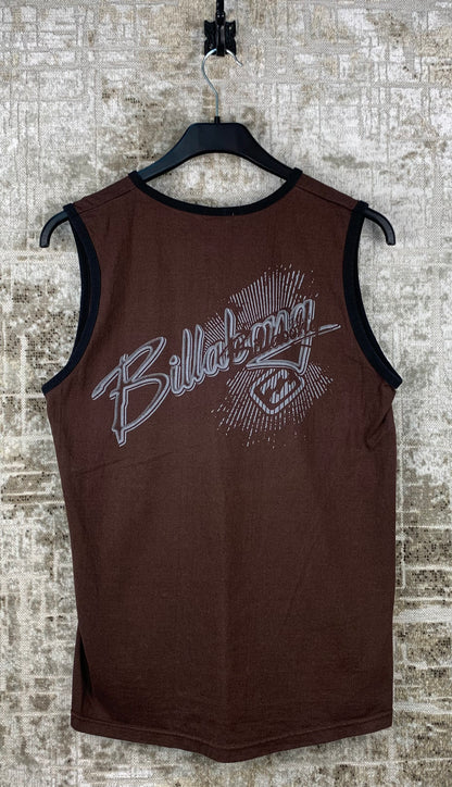 Mens Y2K Billabong Brown Sleeveless Tank Top