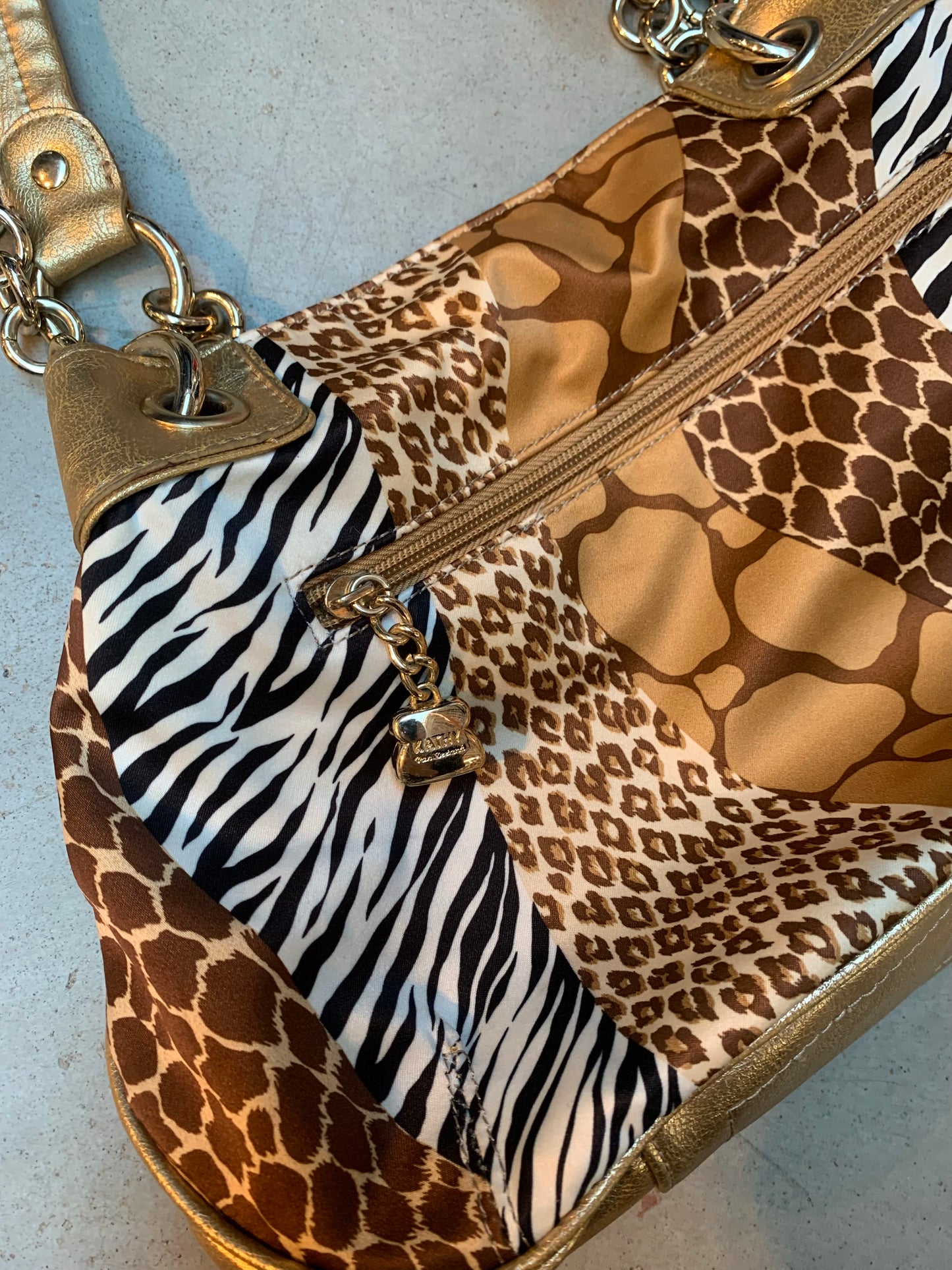 Vintage Women's Y2K Style Animal Print Shoulder Bag