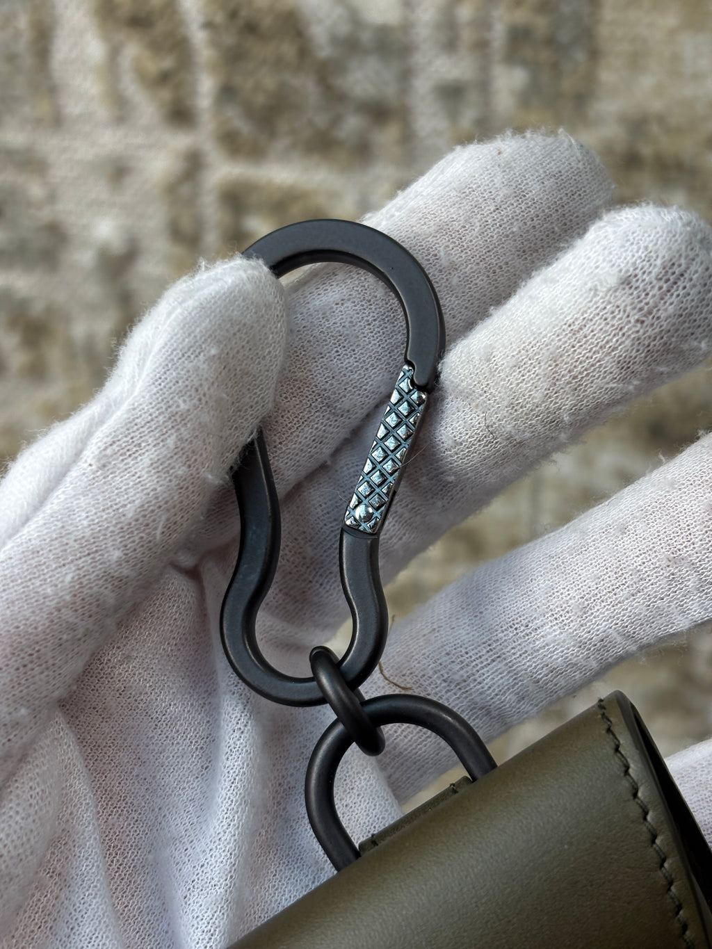 Bottega Veneta Leather AirPods Case Keychain