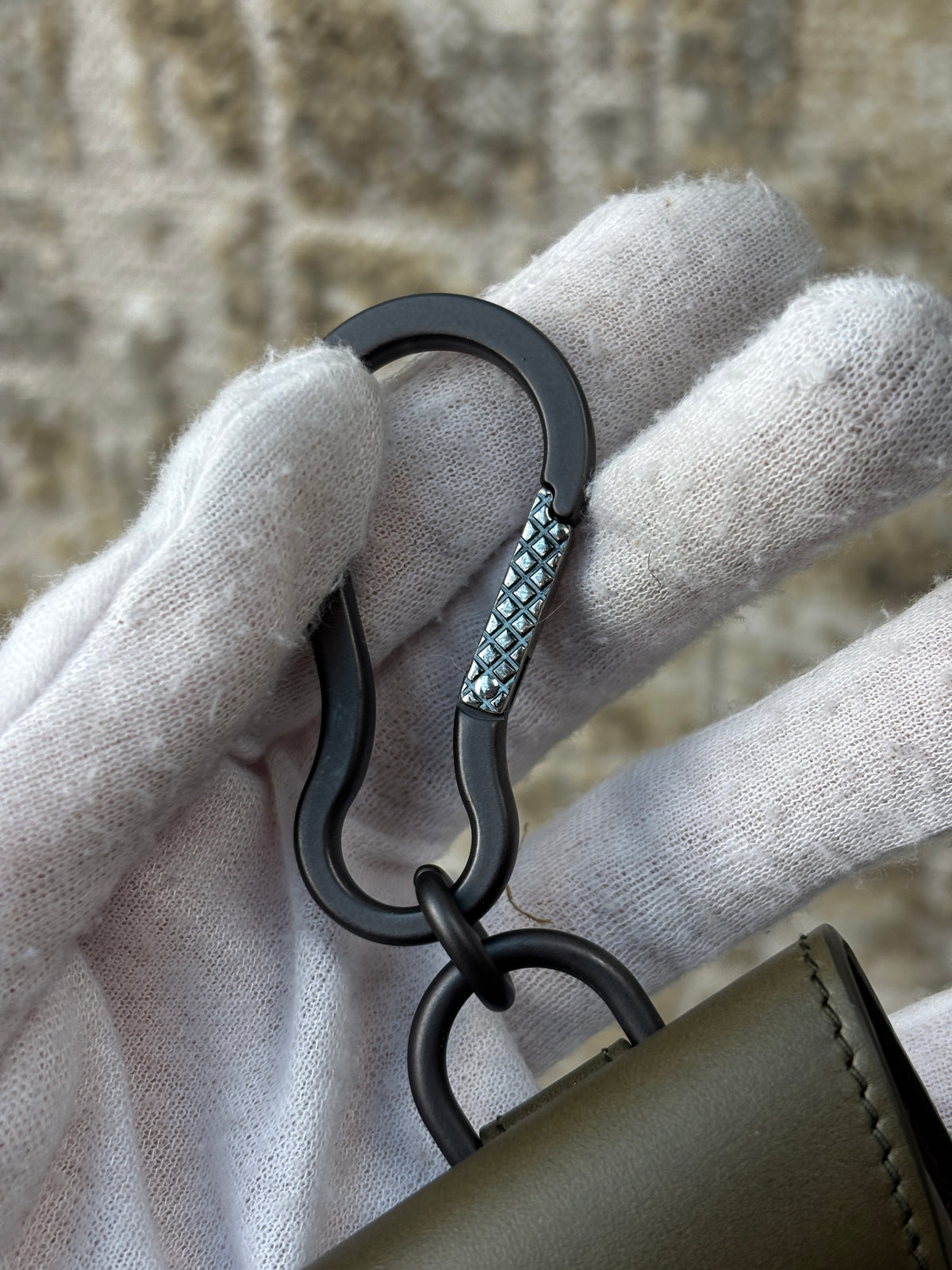 Bottega Veneta Leather AirPods Case Keychain