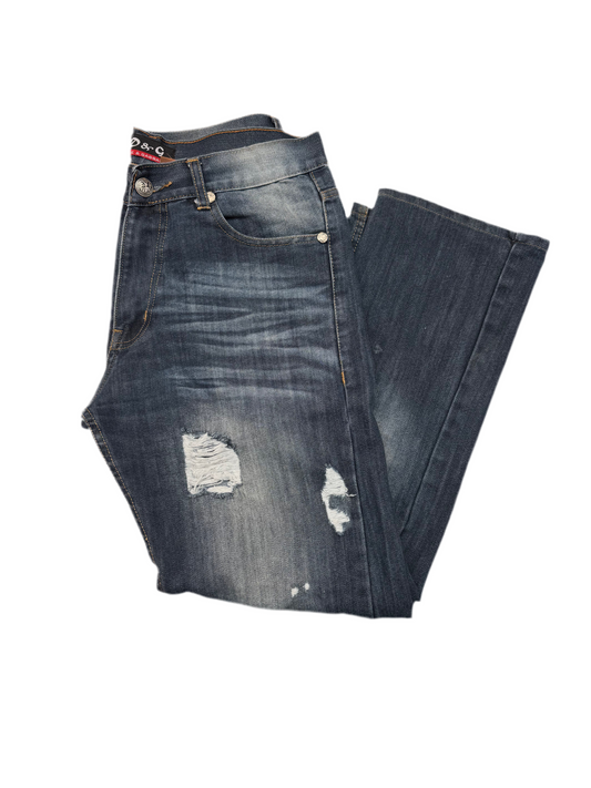 Dolce And Gabbana Men’s Distressed Blue Jeans