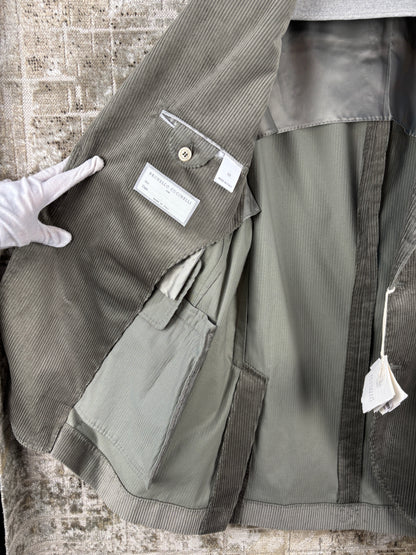 Brunello Cucinelli Corduroy Grey Blazer