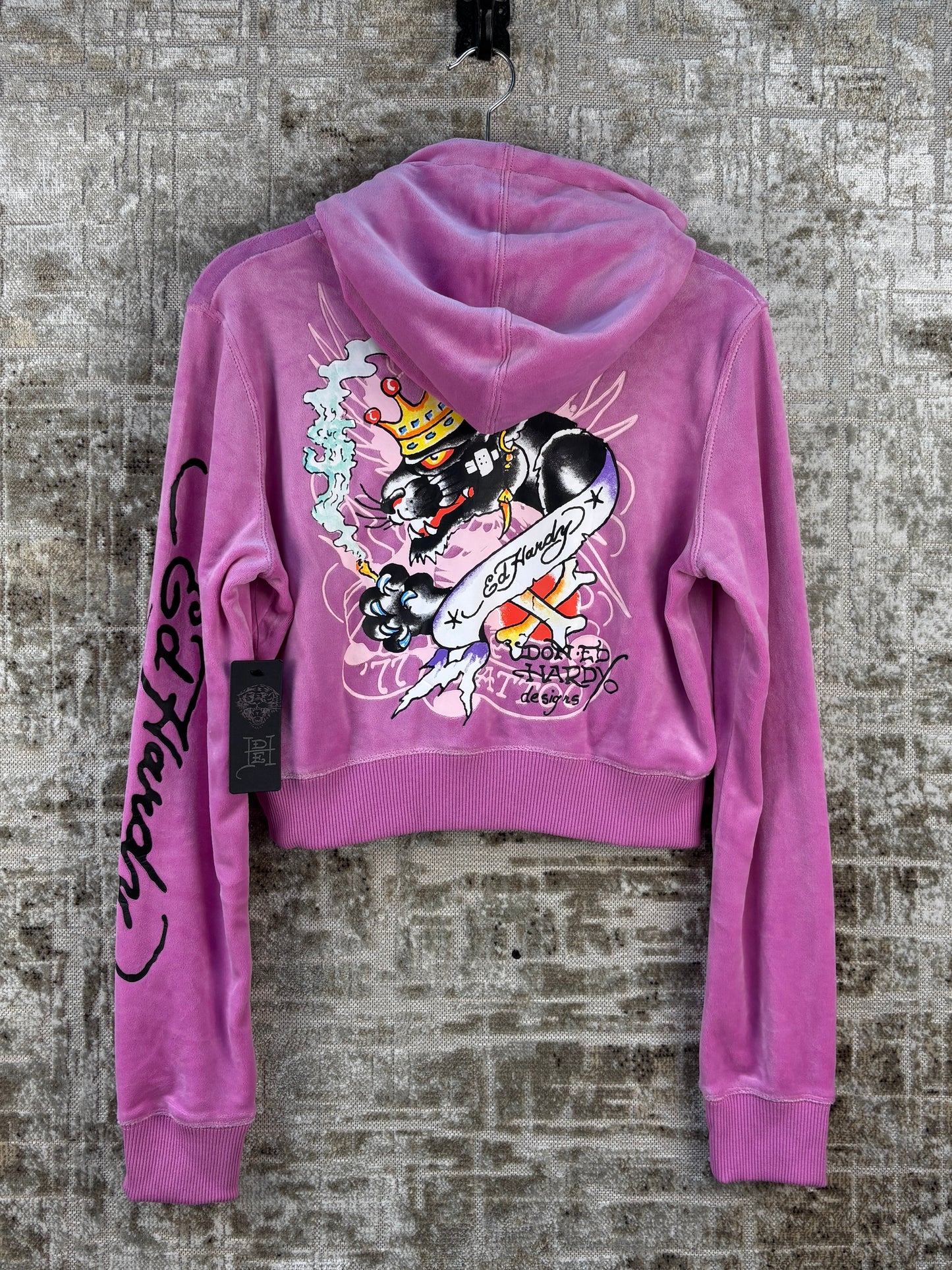 Women's Ed Hardy Orchid Color Tracksuit