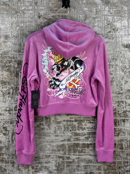 Women's Ed Hardy Orchid Color Tracksuit