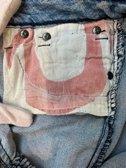 True Religion Light Wash Straight Jeans