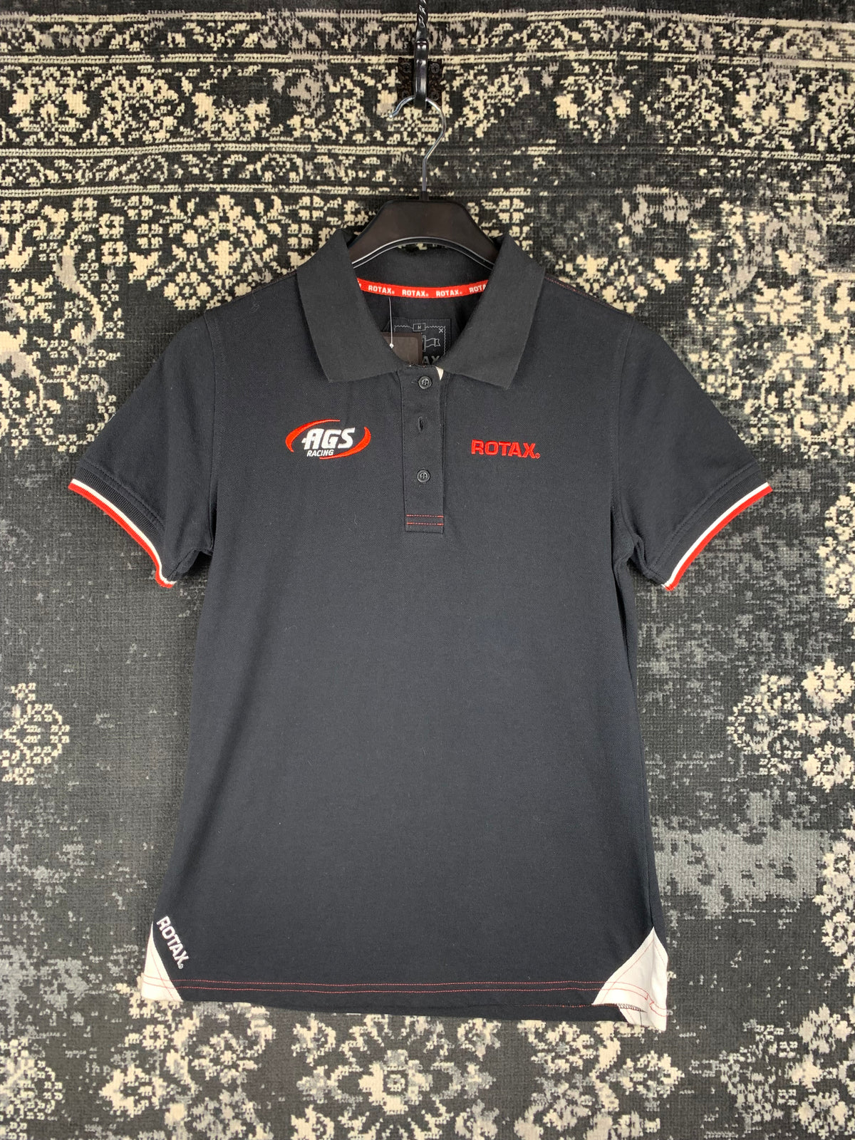 Y2K Women's Rotax AGS Racing Black Polo Shirt