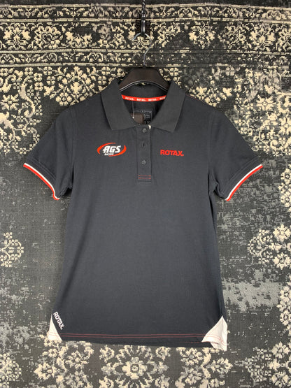 Y2K Women's Rotax AGS Racing Black Polo Shirt
