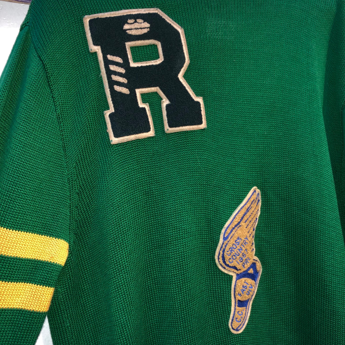 Vintage Ralph Lauren Letterman Knit Cardigan