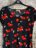 Susan Lawrence Cherry Print Top