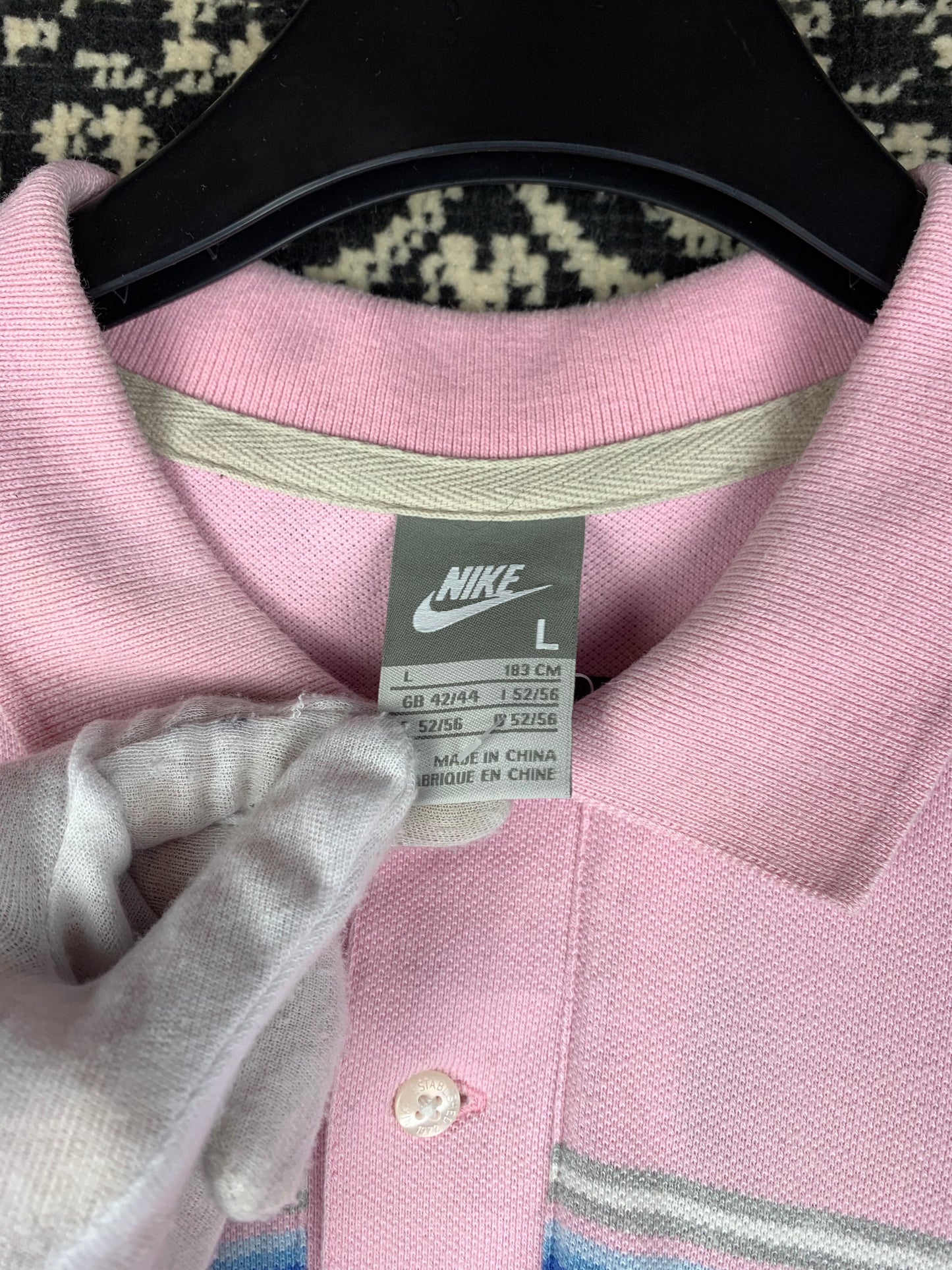 Men Pink Nike Polo T-Shirt