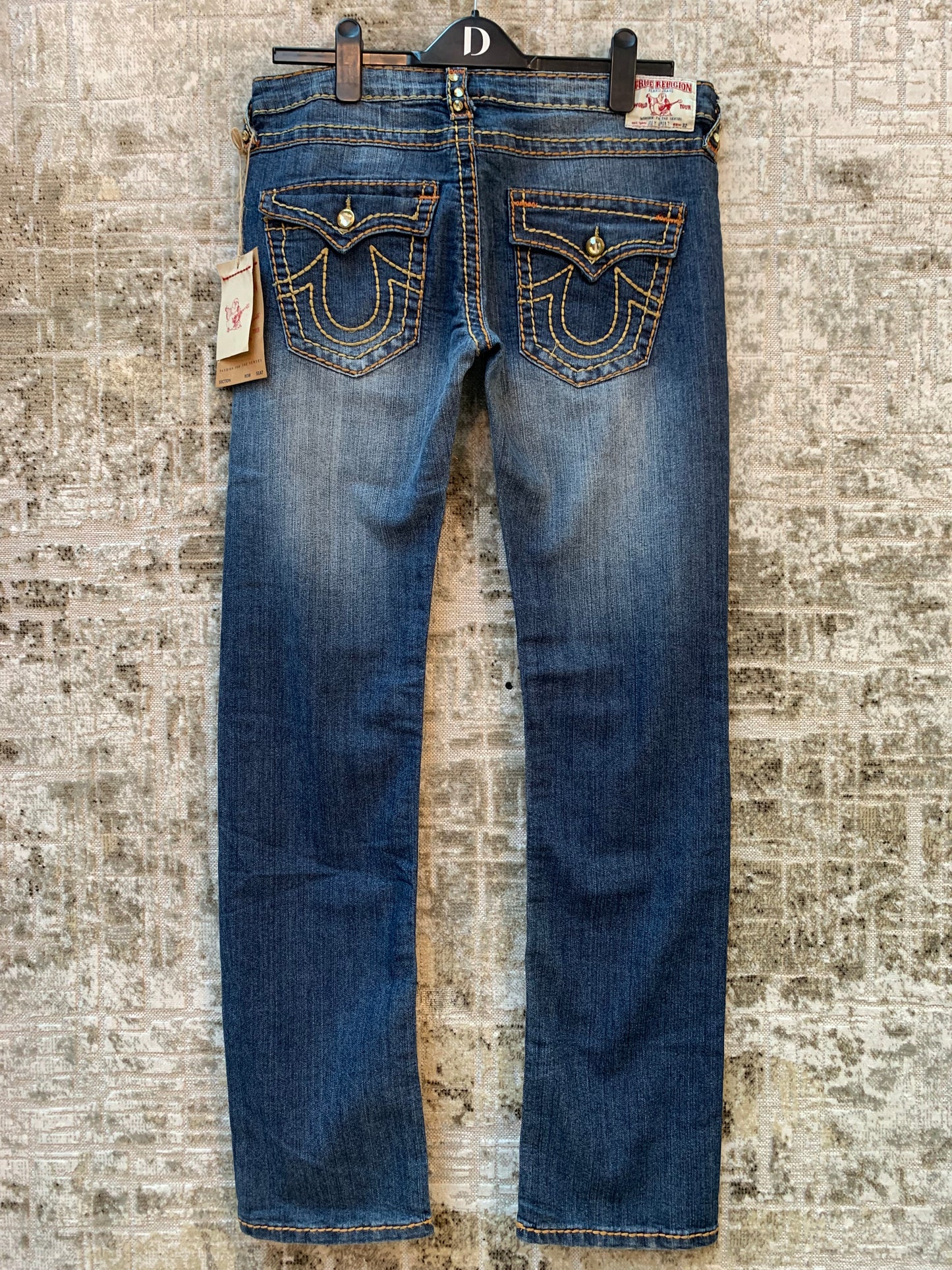 True Religion Rhinestone Super T Jeans