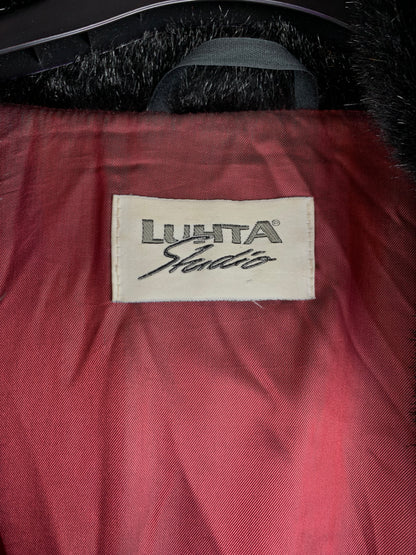 Women’s Vintage Luhta Studio Burgundy Quilted Coat