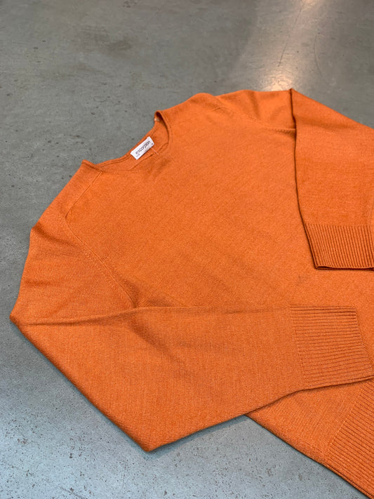 Burnt Orange Merino Wool Sweater