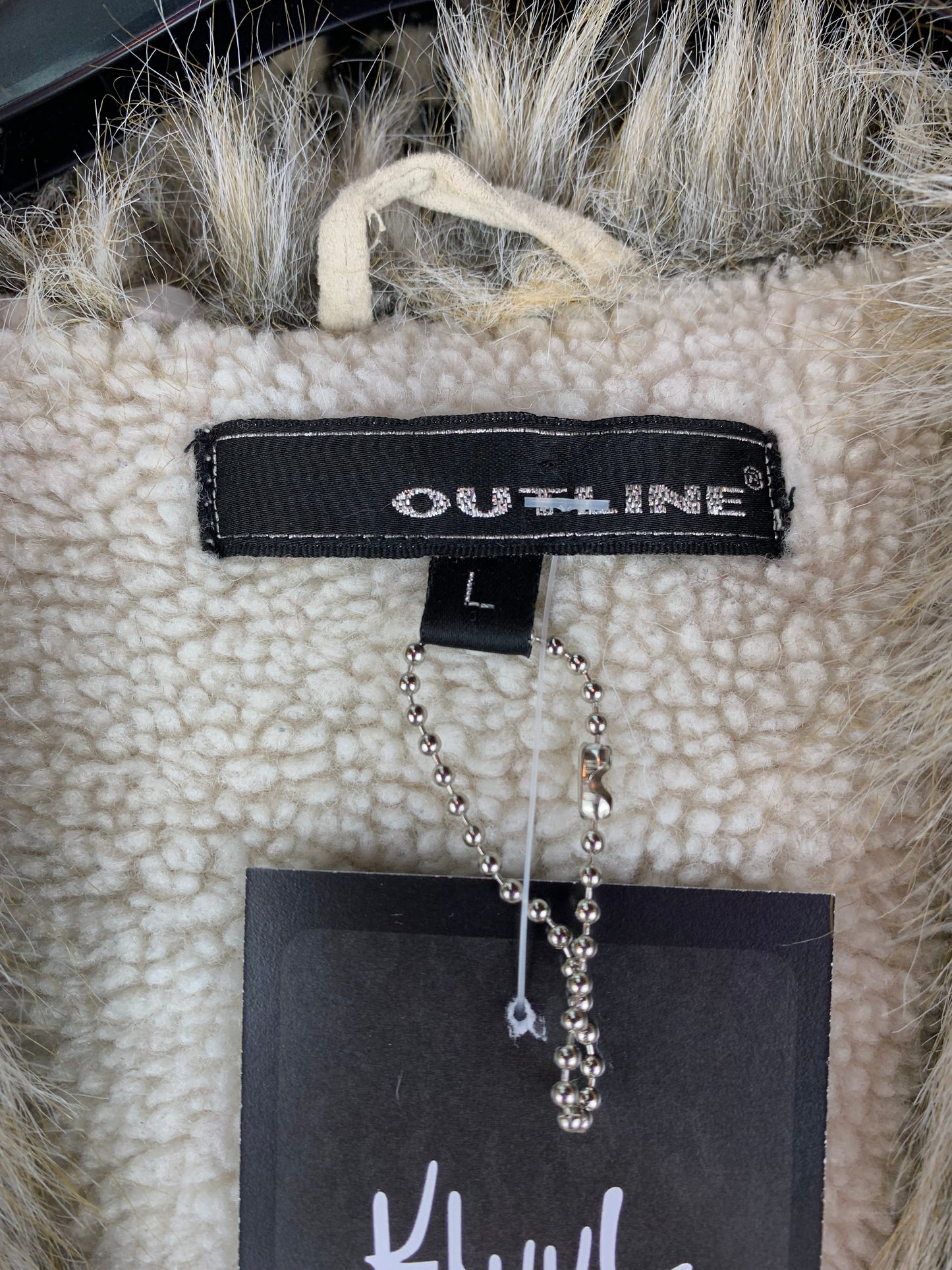 Women's Vintage Beige Faux Shearling Coat