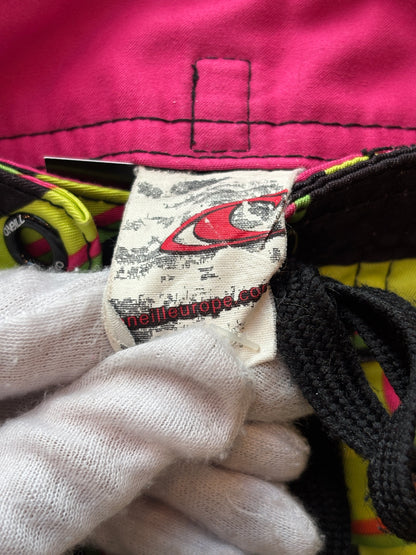 O'Neill Y2K Neon Plaid Board Shorts