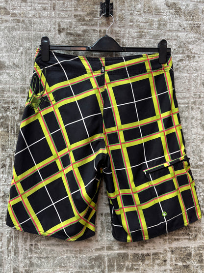O'Neill Y2K Neon Plaid Board Shorts