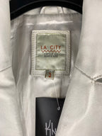 Vintage LA City White Leather Jacket
