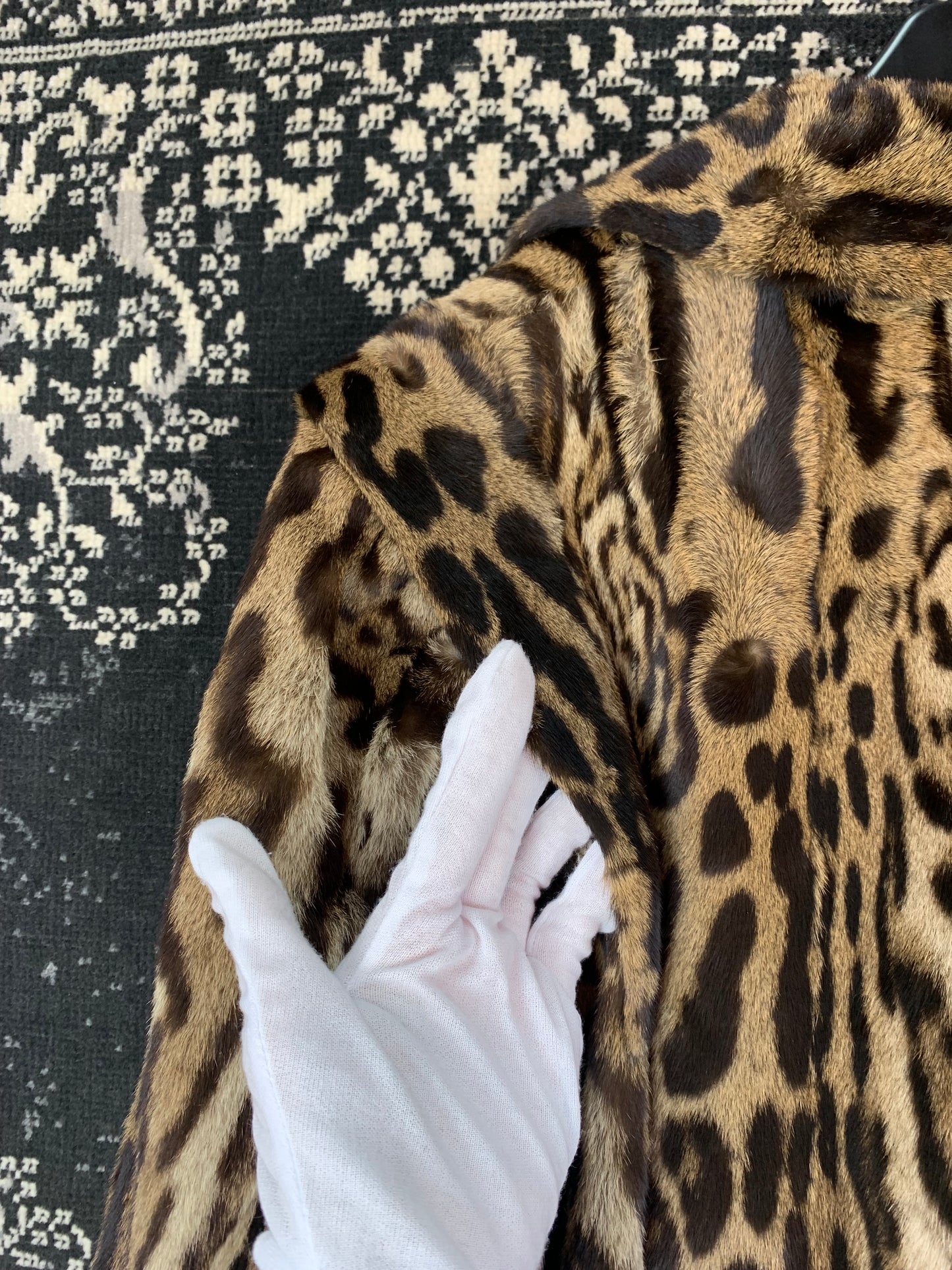 Vintage Spotted Exotic 1940s Fur Coat