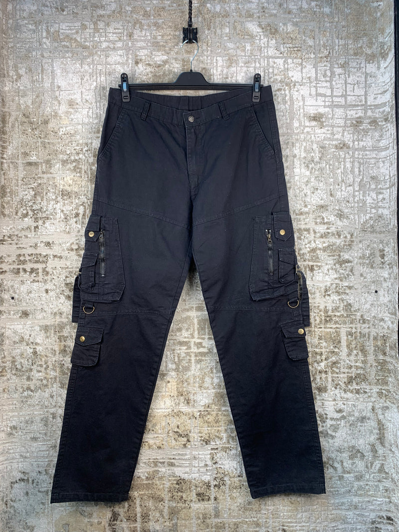 Men's Vintage Black Cargo Pants