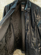 Womens Vintage Y2K Black Snakeskin Style Jacket