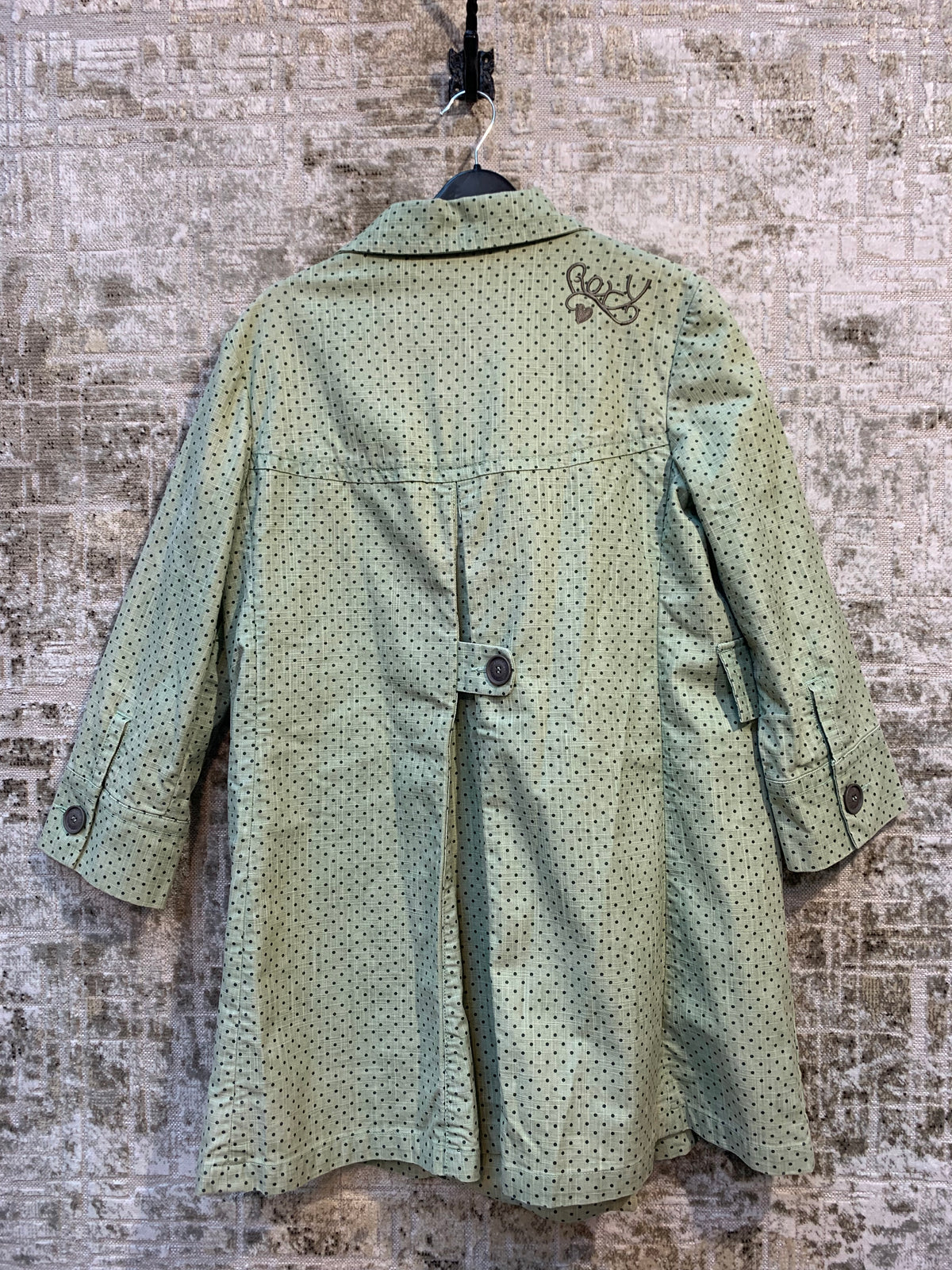 Roxy Y2K Polka Dot Peter Pan Coat