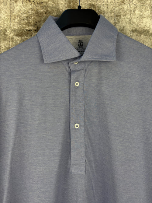 Brunello Cucinelli Long-Sleeve Polo Shirt