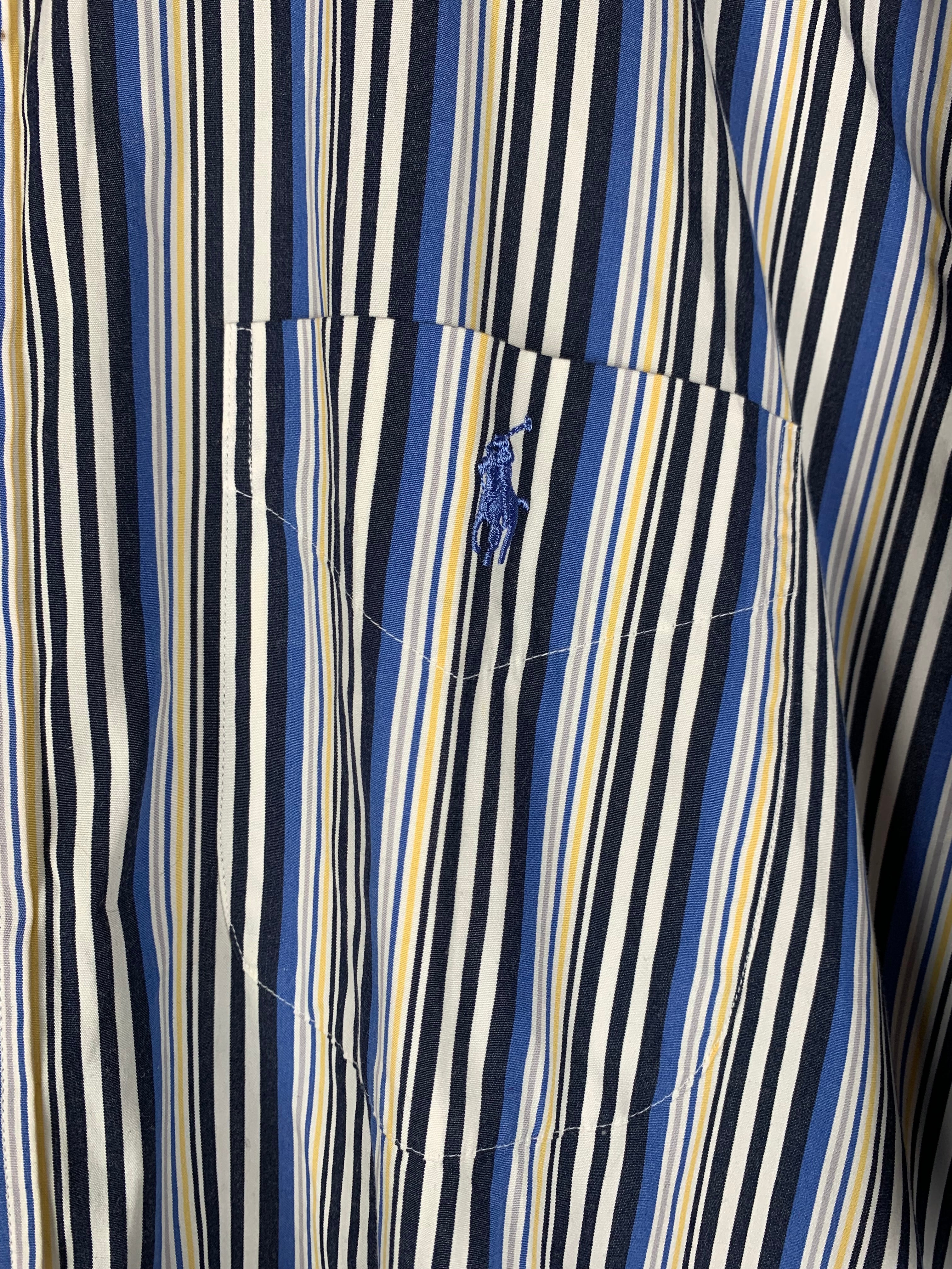 Vintage Polo Ralph Lauren Striped Button Up Short Sleeve Shirt