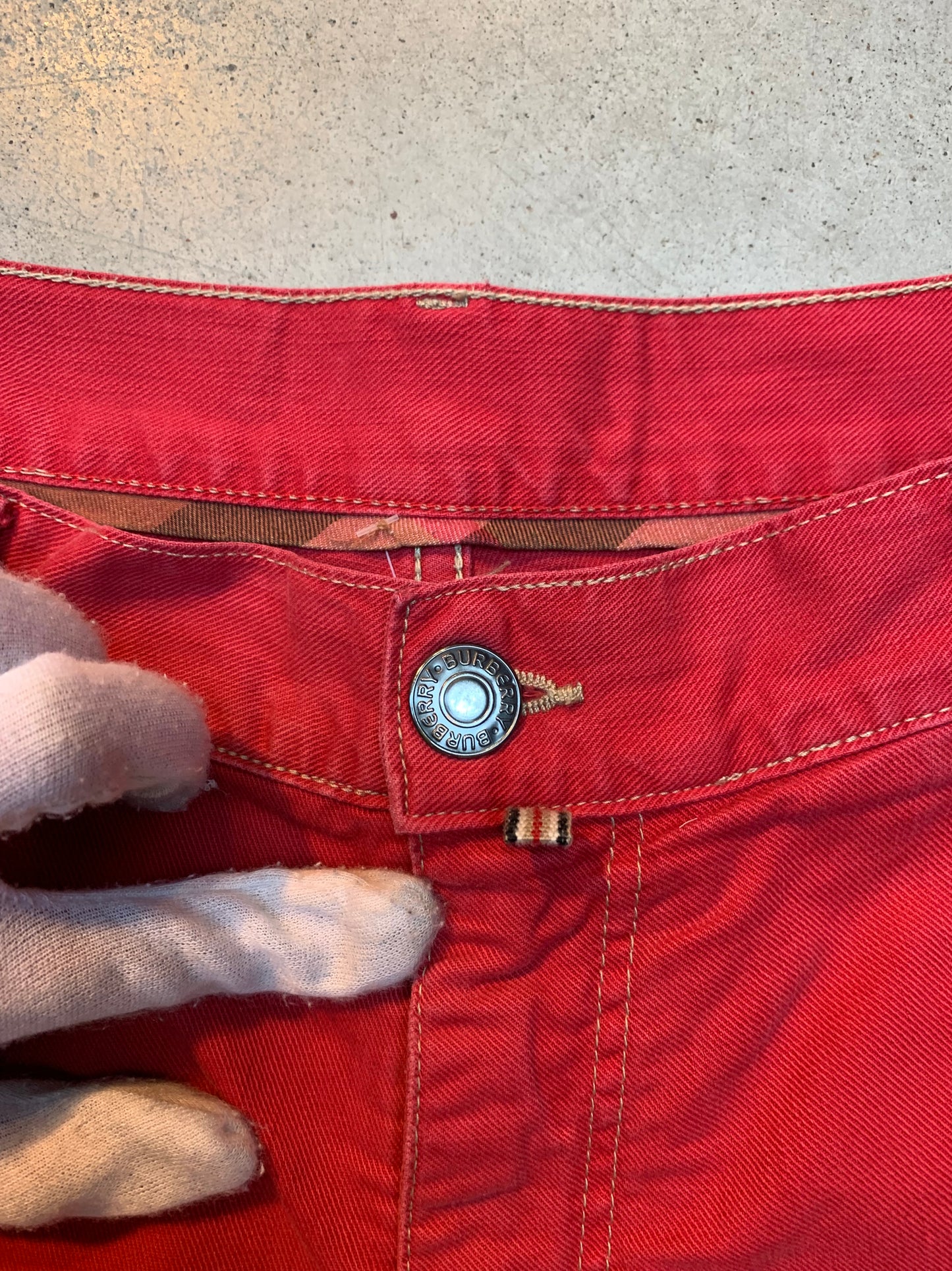 Mens Vintage Burberry Cotton Pants