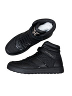 Ferragamo Embossed High-Top Sneakers