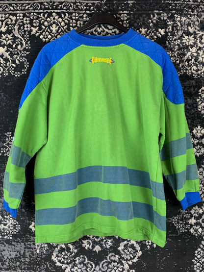 Men's Vintage Chiemsee Green Striped Sweatshirt