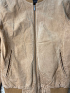 LIV Suede Leather Bomber Jacket