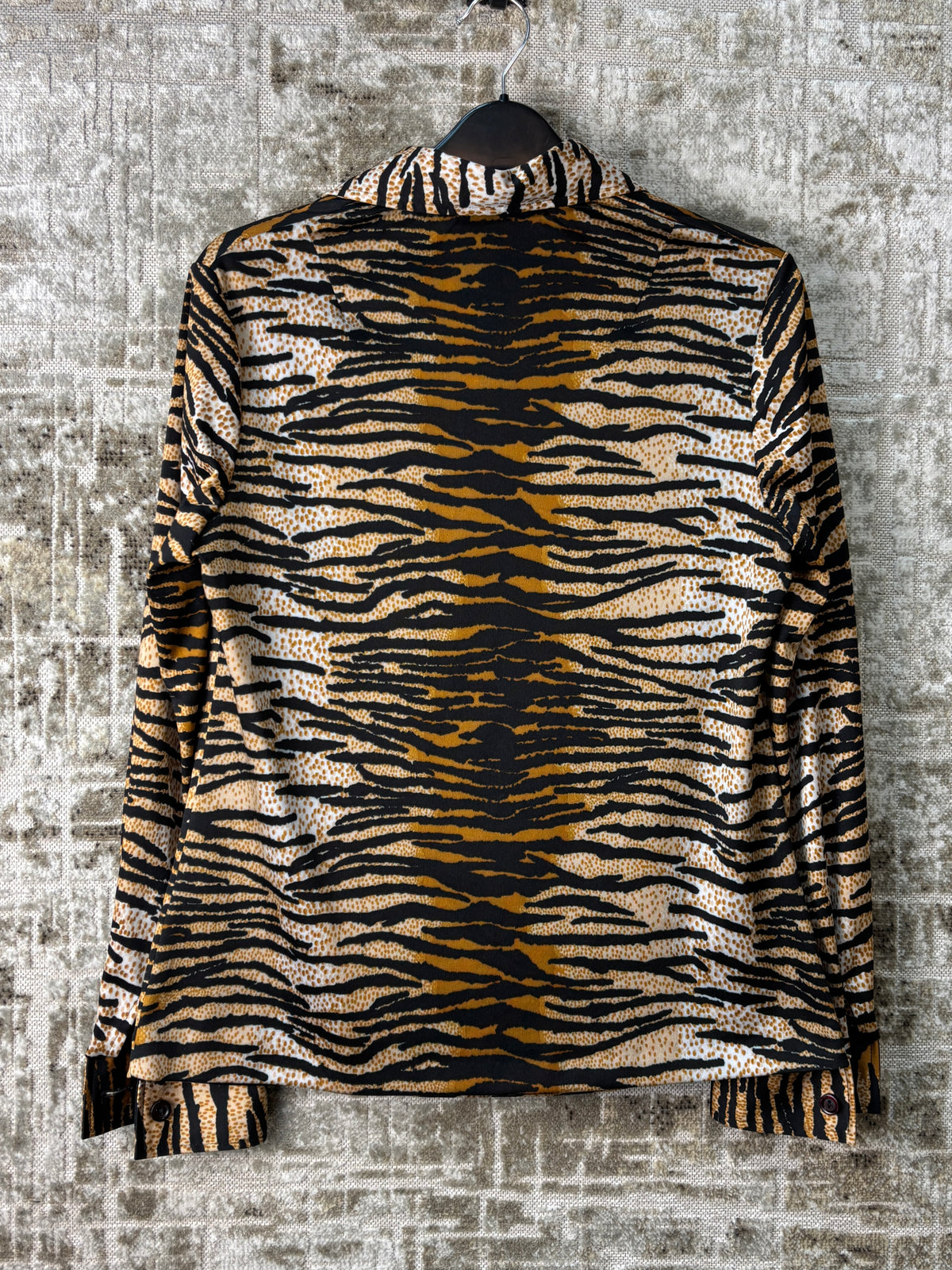 Aldo Fellini Roma Tiger Print Pullover Shirt
