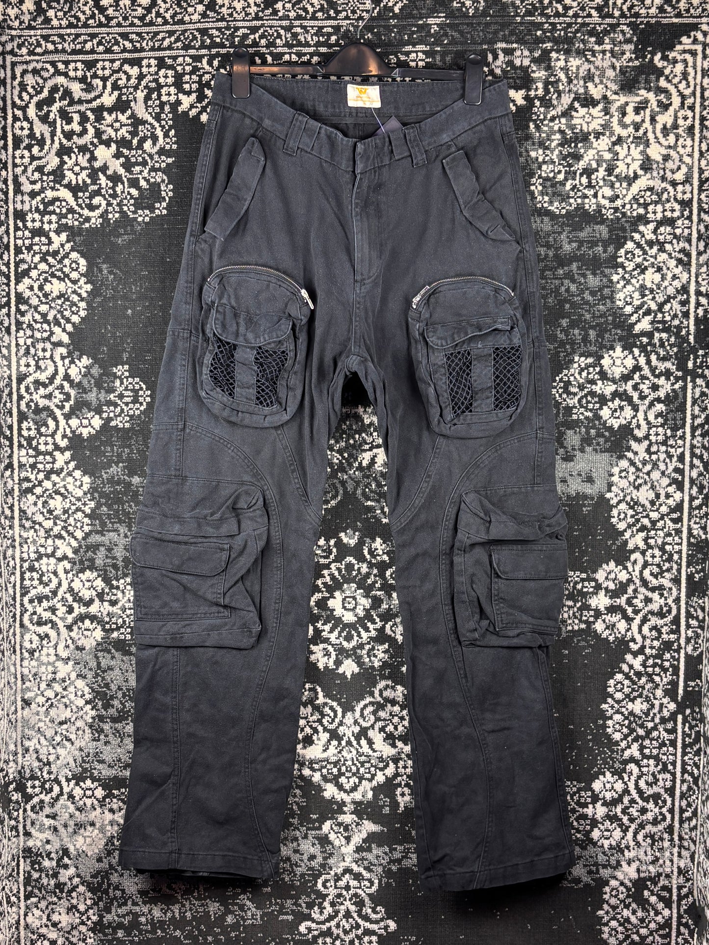 Men's Trendy Vision Black Cargo Pants
