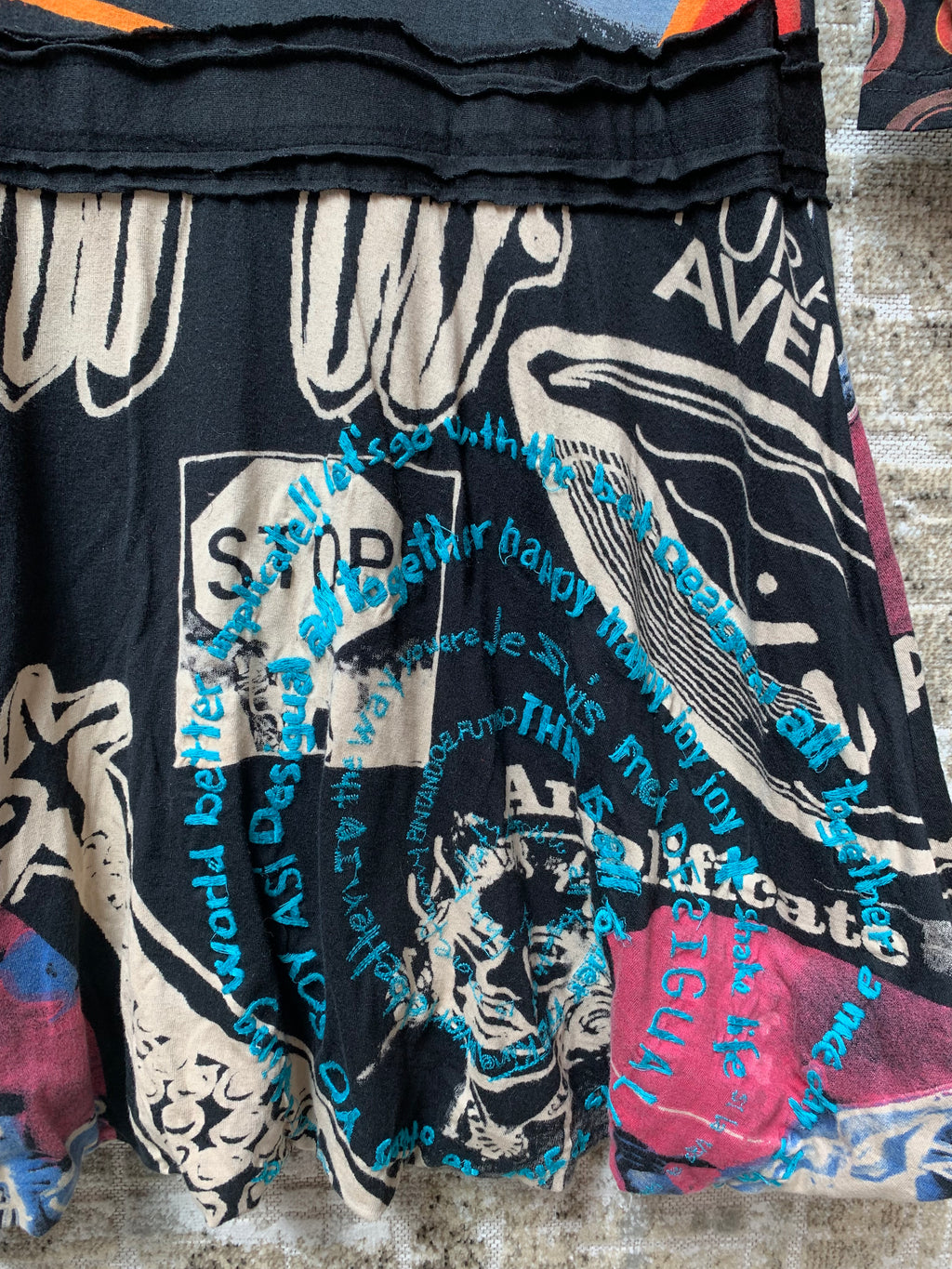 Desigual Graphic Print Long Sleeve Dress