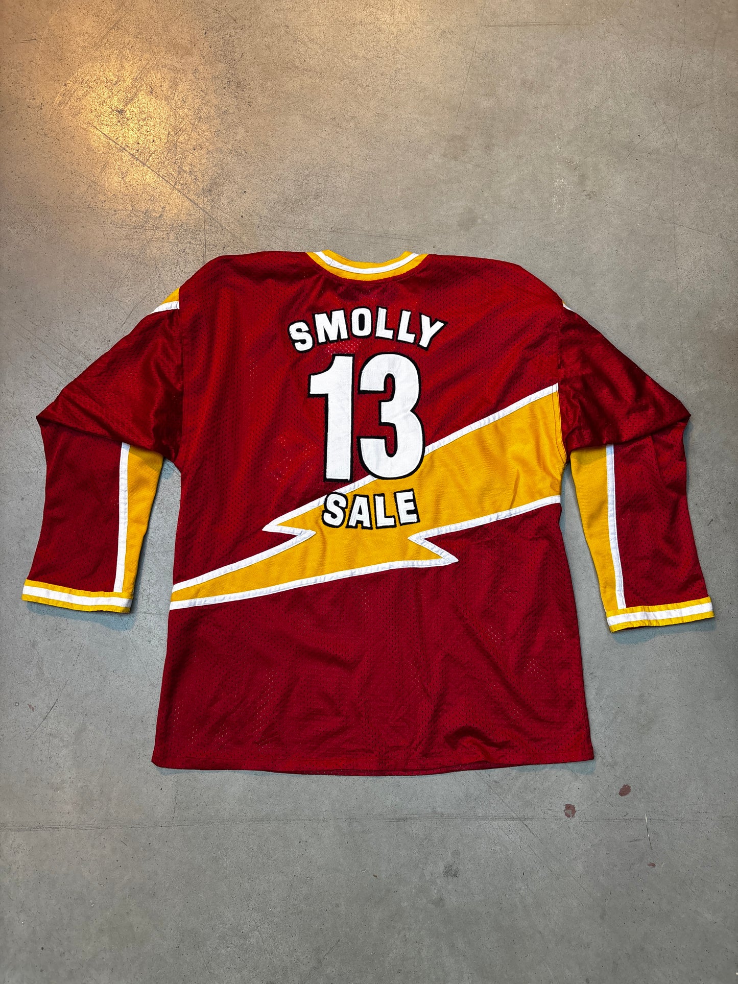 Rhinos SMOLLY 13 Red, White and Yellow Jersey