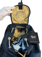 Kipling Navy Crinkle Nylon Backpack