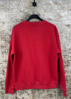 Vintage Fila Sweatshirt Red Embroidered Logo Crewneck Pullover