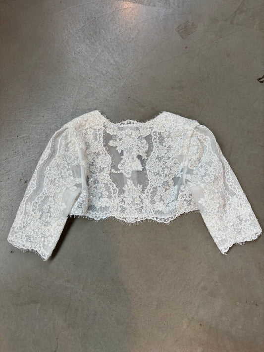Atelier Diagonal Lace Bolero Jacket