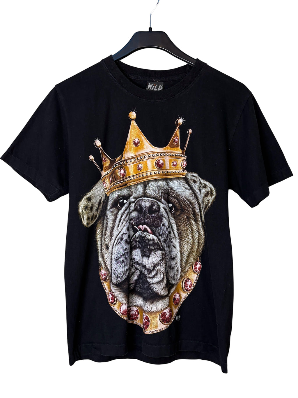 Wild Crowned Bulldog Graphic T-Shirt