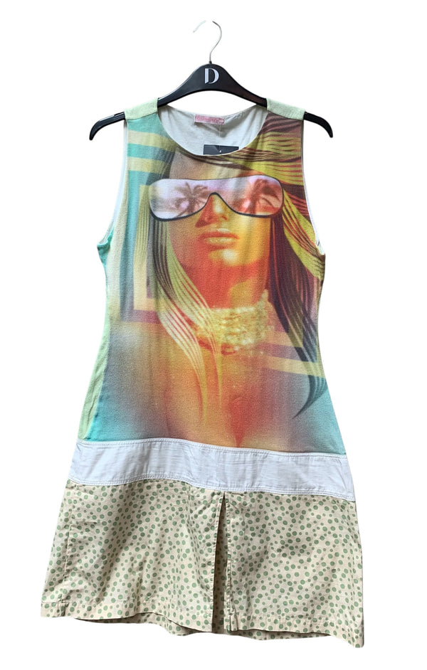 Custo Barcelona Y2K Photo Print Dress