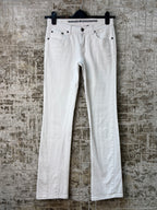PRPS White Embroidered Straight Jeans