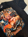 "Rock Bang" Black Graphic T-shirt