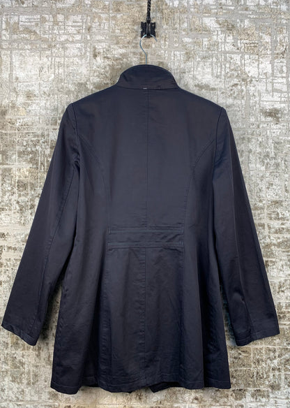 Womens Y2K Black Napoleon Coat