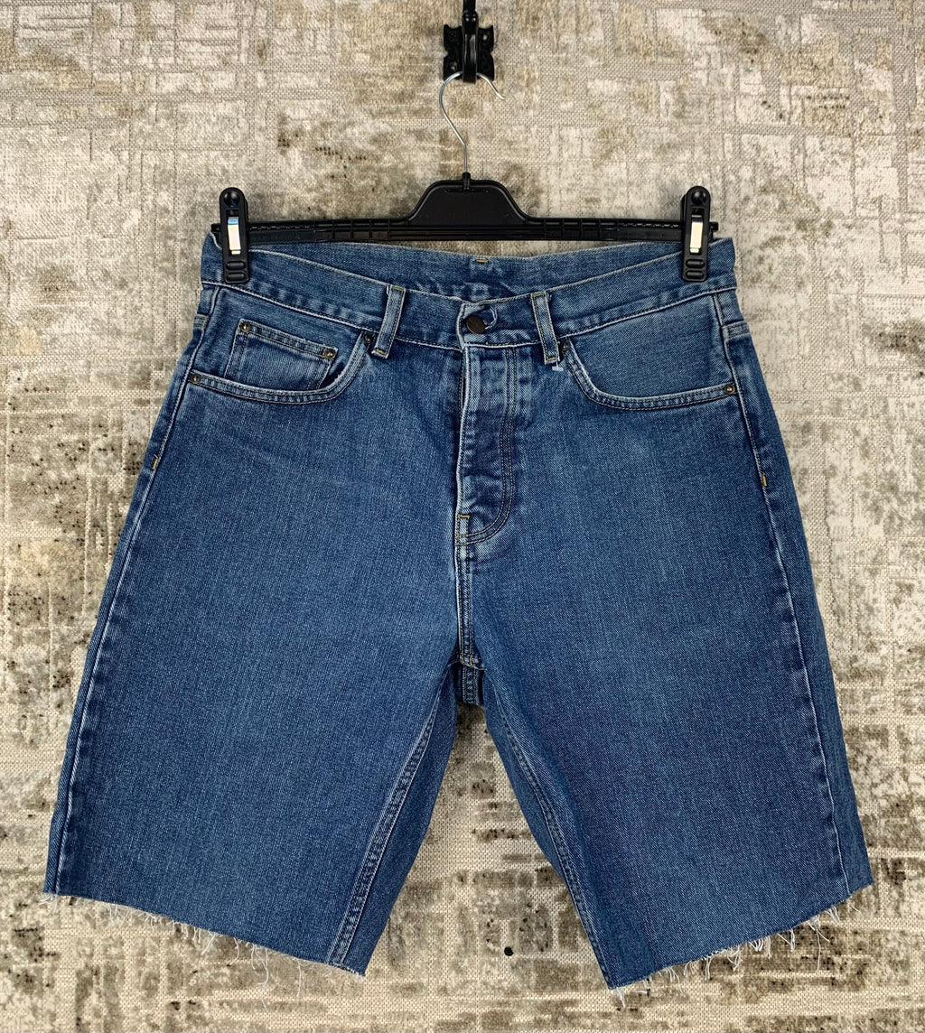 Mens Carhartt WIP Newel Denim Blue Shorts