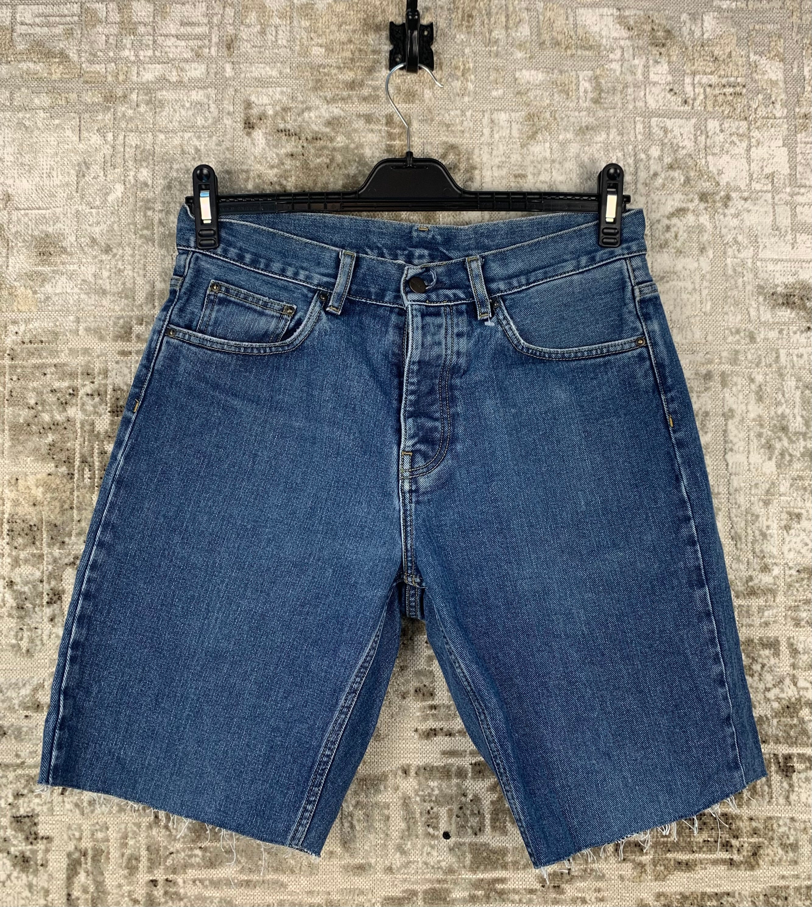 Mens Carhartt WIP Newel Denim Blue Shorts