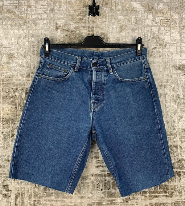 Mens Carhartt WIP Newel Denim Blue Shorts