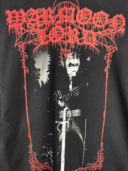 Men’s Rare Warmoon Lord Black Metal Band Graphic T-Shirt