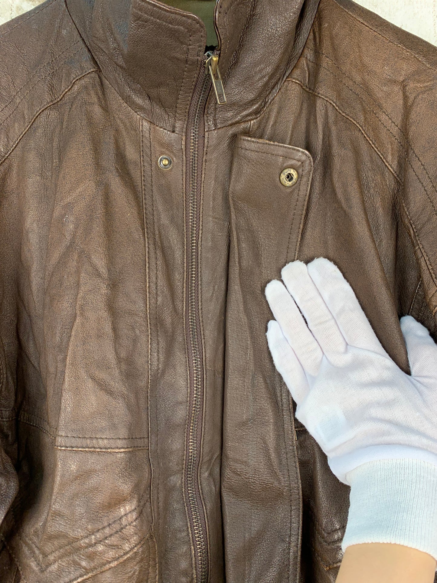 Men's Vintage Jofama Brown Leather Jacket