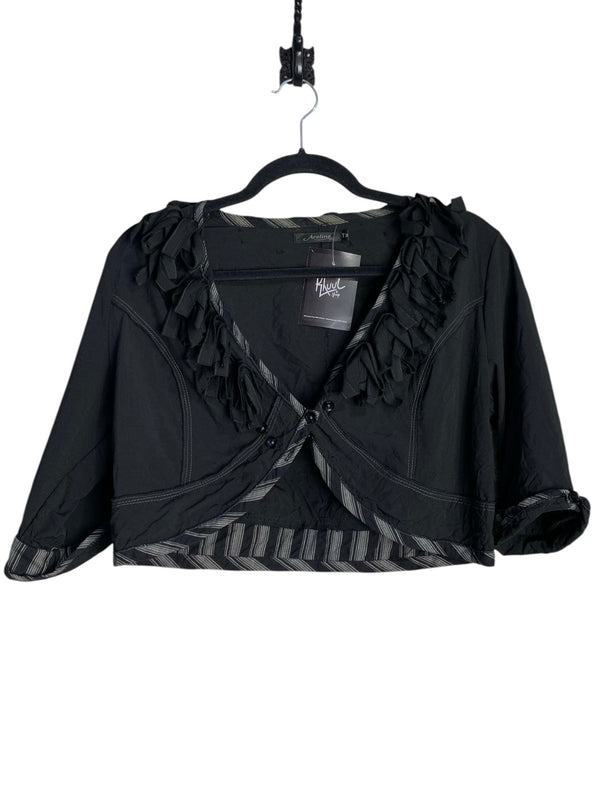 Areline Cropped Ruffle Bolero Jacket